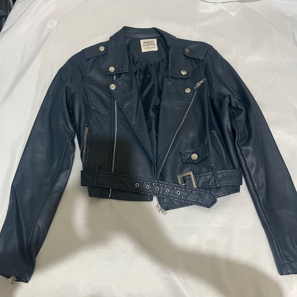 REMIND ME LATER FAUX LEATHER JACKET